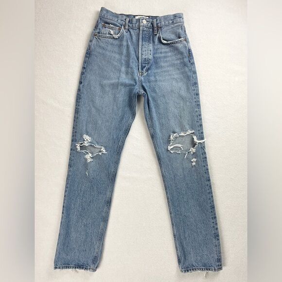 AGOLDE 90's Pinch Waist Jeans in Rule - Size 25 - Picture 3 of 9